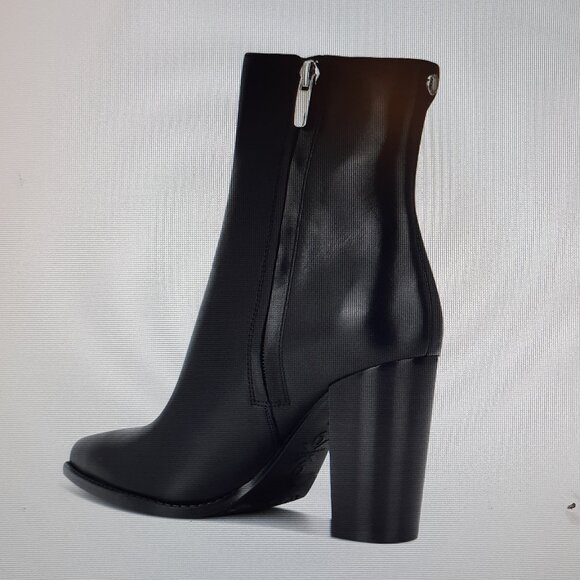 NIB Nine West Tryme Pointy Toe Ankle Boots - Leather Upper Size 12 - Picture 2 of 9